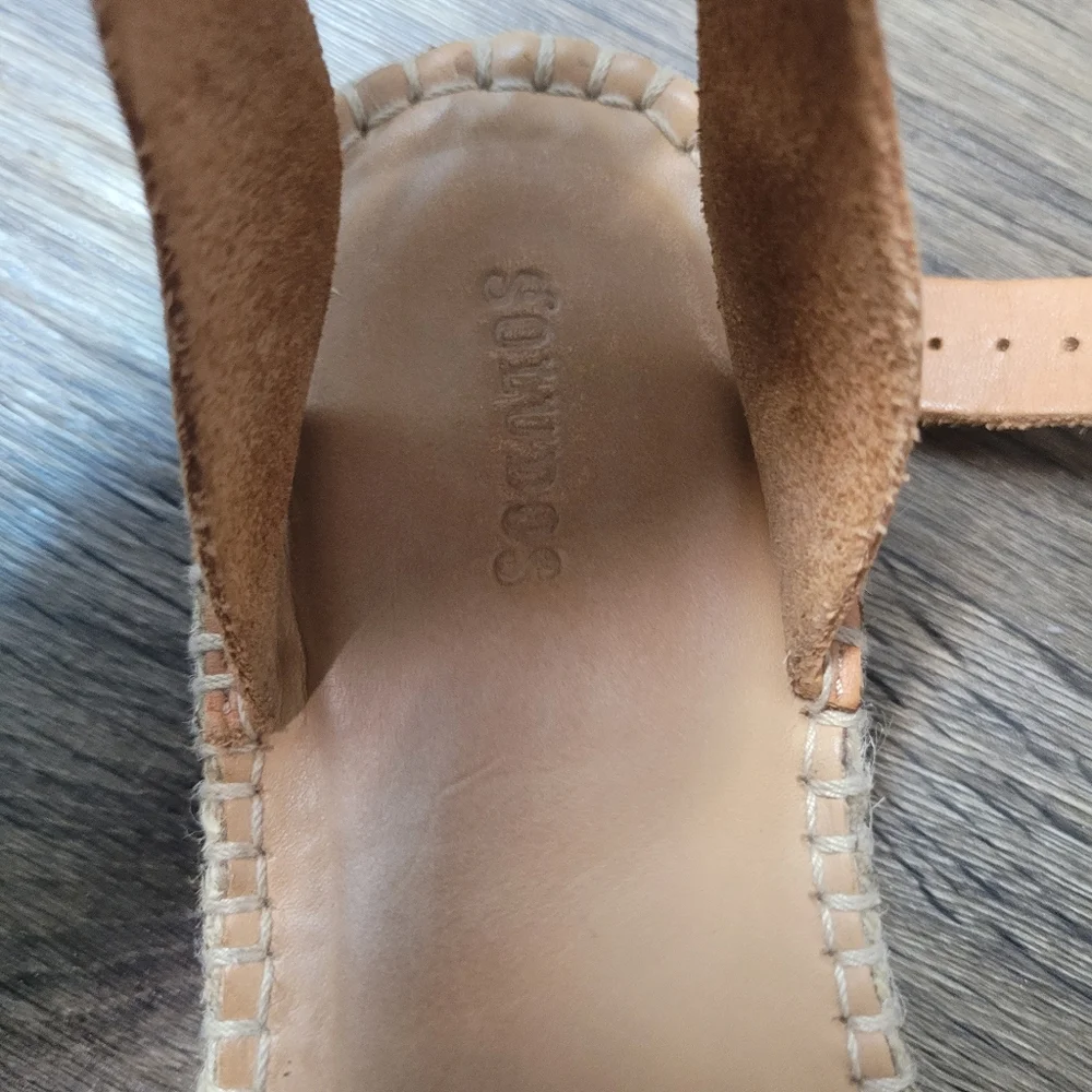 Soludos Tan Leather Espadrille Sandal